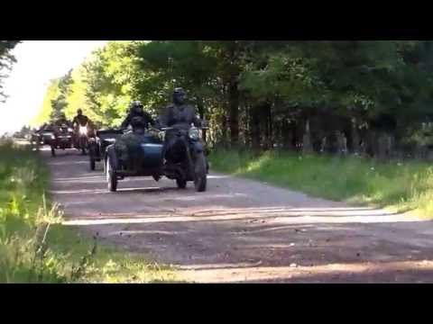 Ausfahrt 10. Militärmotorradtreffen Dolle 2015