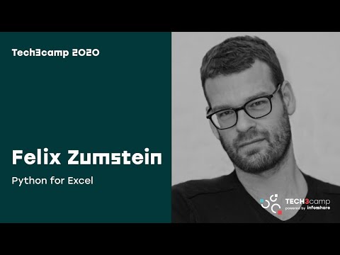 Tech3camp #66 (Python): Felix Zumstein (Handsoncode (Zoomer Analytics LLC)) - Python for Excel