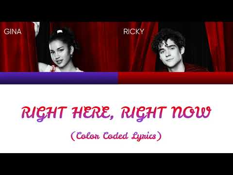 Joshua Bassett, Sofía Wylie - Right Here, Right Now (Color Coded Lyrics) [HSMTMTS THE FINAL SEASON]