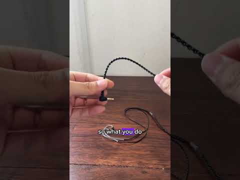 Do THIS and NEVER tangle your headphone cables again!!! #shorts