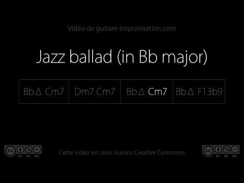 Jazz ballad in Bb Major (Bb Cm7 Dm7 Cm7 Bb Cm7 Bb F7) : Backing track