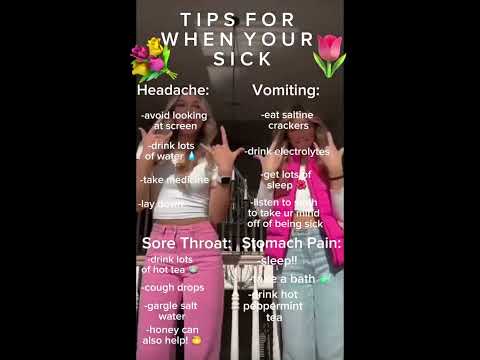 Tips for when your sick!! 💐🌷⚡️
