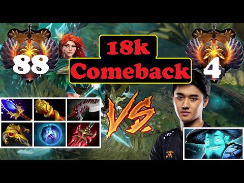 Windranger Ranked #88 18k Comeback against EG.Abed Storm Spirit #4 NA! Mastery of shackleshots!