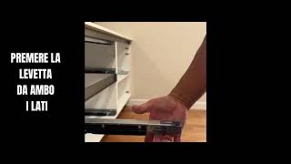 Come togliere cassetto cestone cucina e bagno