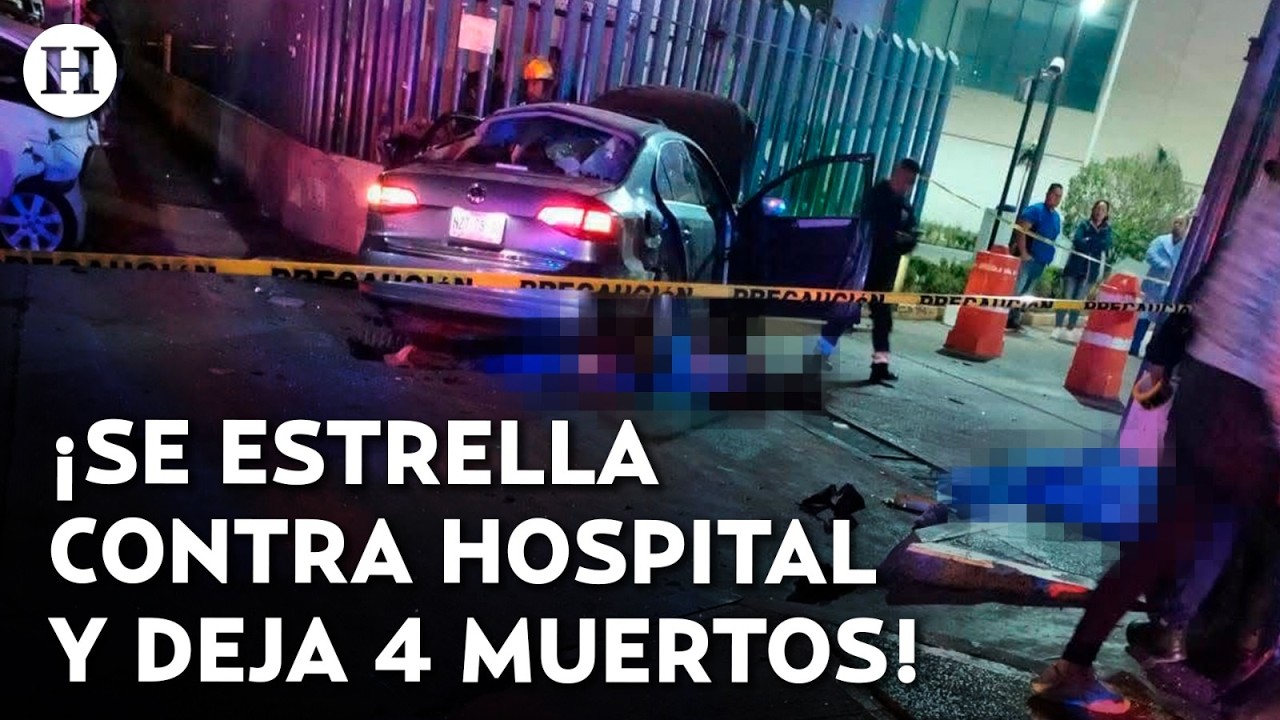 Drunk driver crashes into hospital! This is how the accident at the IMSS clinic in Tecámac happened