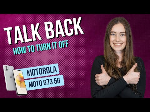 Motorola moto g73 5G - How to turn off talk back • 📱 • 📴 • ⬇️ • | Tutorial