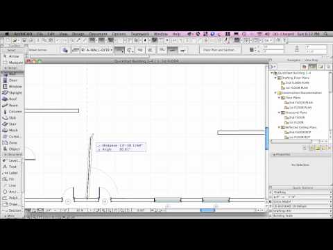 ArchiCAD Basic Training Lesson 4 | Connecting and Orienting Walls | QuickStart Course Excerpt