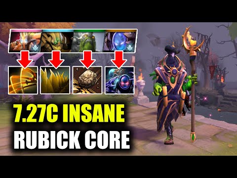 Unstoppable Core Rubick 18 Kills Streak - Dota 7.27 Rubick Gameplay