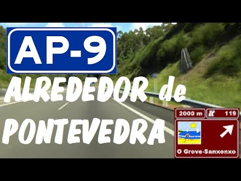 AP-9 Pontevedra , Autopista del Atlántico , Tramo: Ría de Pontevedra / AP-9 Motorway , Spain