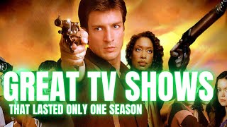 Great TV Shows that only lasted one season