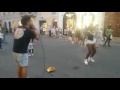 Mr.Eddy Beatbox with sexy dancer! ROMA 