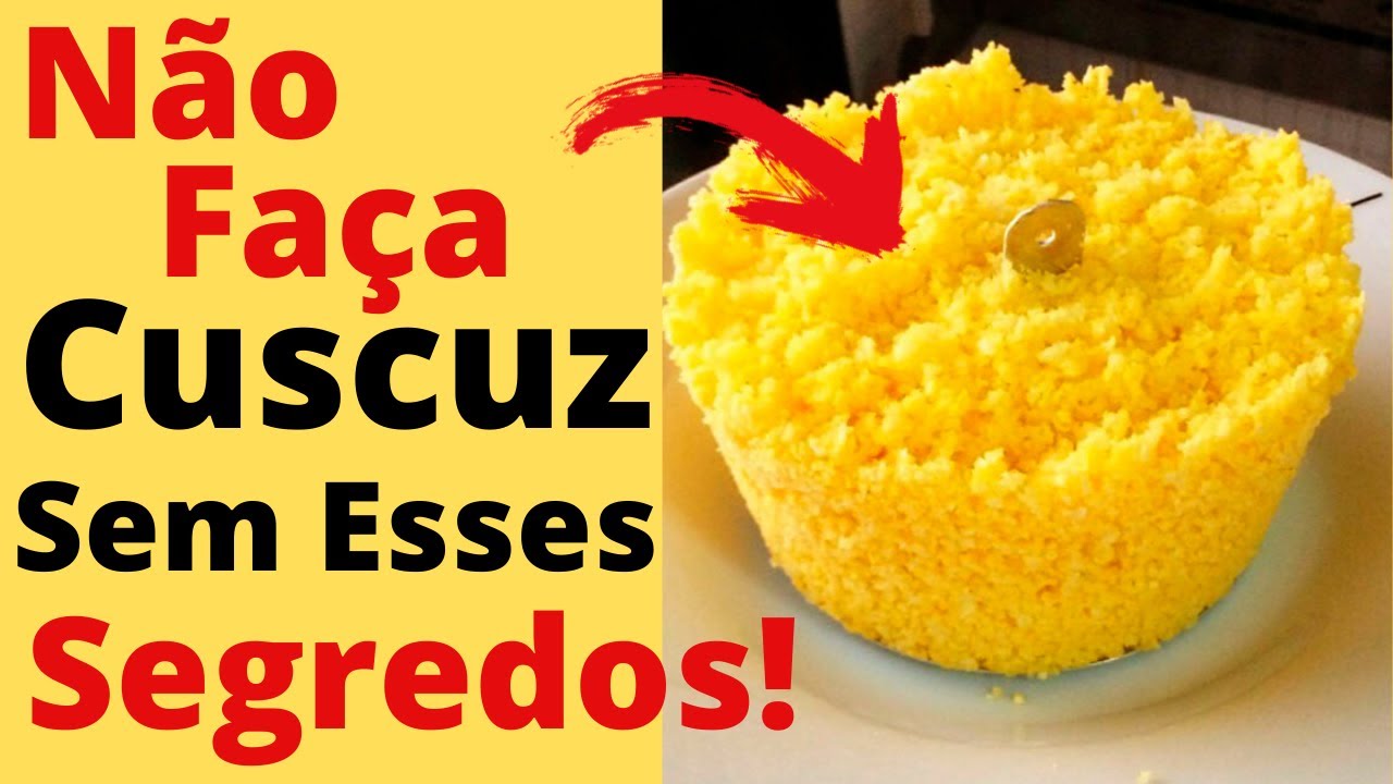 CUSCUZ NORDESTINO RÁPIDO SIMPLES E FÁCIL DE FAZER