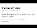 Mussorgsky - Darling Savishna - pronunciation guide