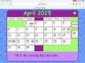 Starfall Daily Calendar April 30 2025 Last Day Of April