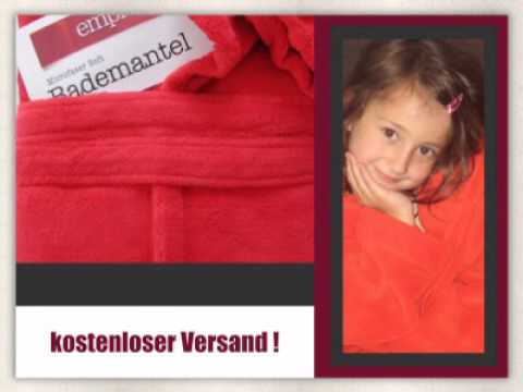 empressia - Microfaser Soft Kinder Bademantel mit Kapuze - empressia.de