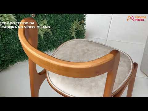 Video thumbnail of Conjunto com 2 Cadeiras Madeira Solaris Moderna Mobilia