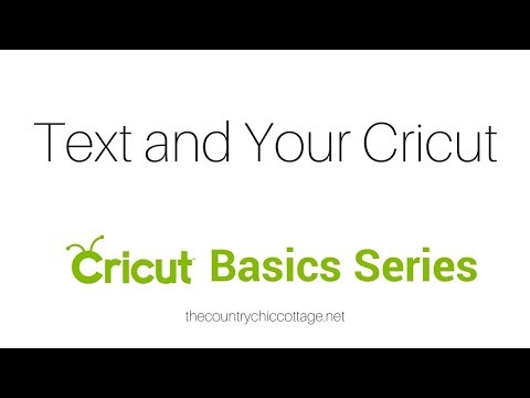 Text Options in Cricut Design Space