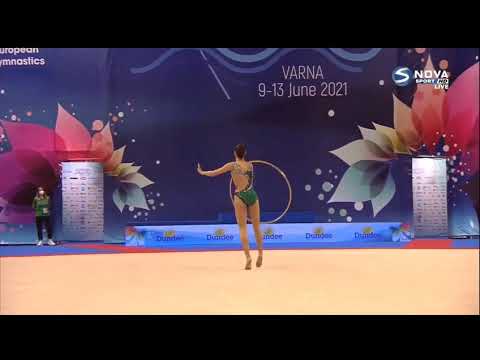 Dalia Porokhnya Hoop AA Qualifications European Championships Varna 2021