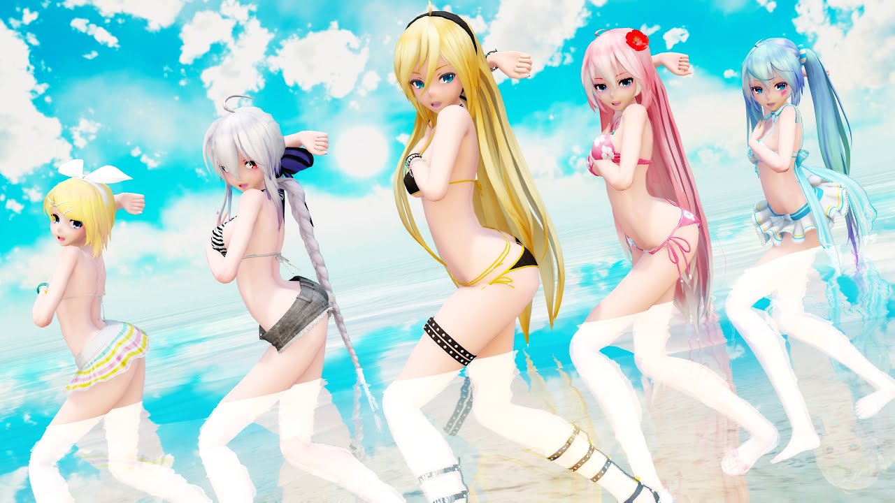 【MMD】JENNIE - Mantra (short)【Lily Miku Haku Luka Rin】