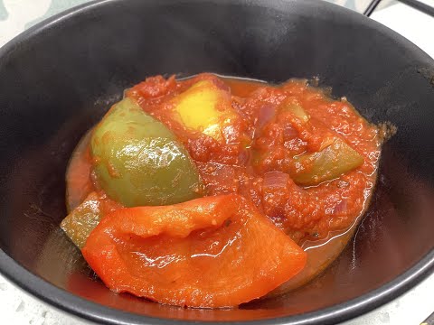 The best Hungarian lecho or lecsó. Найкраще угорське лечо #Hungarian #lecho #lescó #pepper #tomato