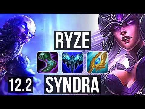 RYZE vs SYNDRA (MID) | 14/2/2, 1.2M mastery, Legendary, 300+ games | EUW Master | 12.2