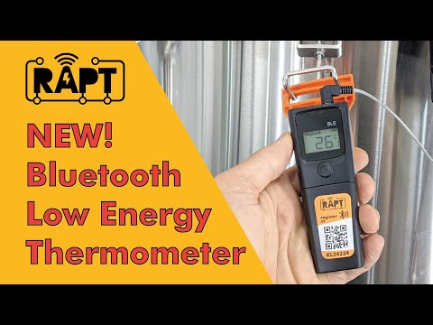 NEW RAPT - Bluetooth Temperature Probe - Better Battery Life, Better Contrast, Settable Timeout