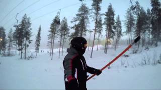 preview picture of video 'Ounasvaara Ski Finland'