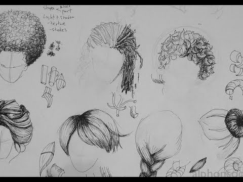 Pen Ink Drawing Tutorials | How to Draw Hair