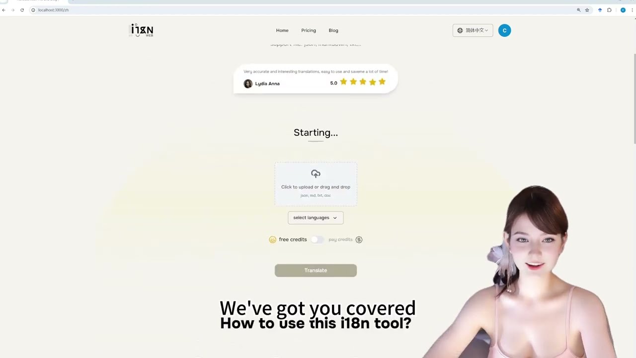 I18n Web demo video