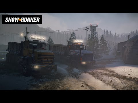 Snowrunner Walkthrough Part 34 in Co-op I We done with Mountain river + Logitech G29 [1440p 60FPS]
