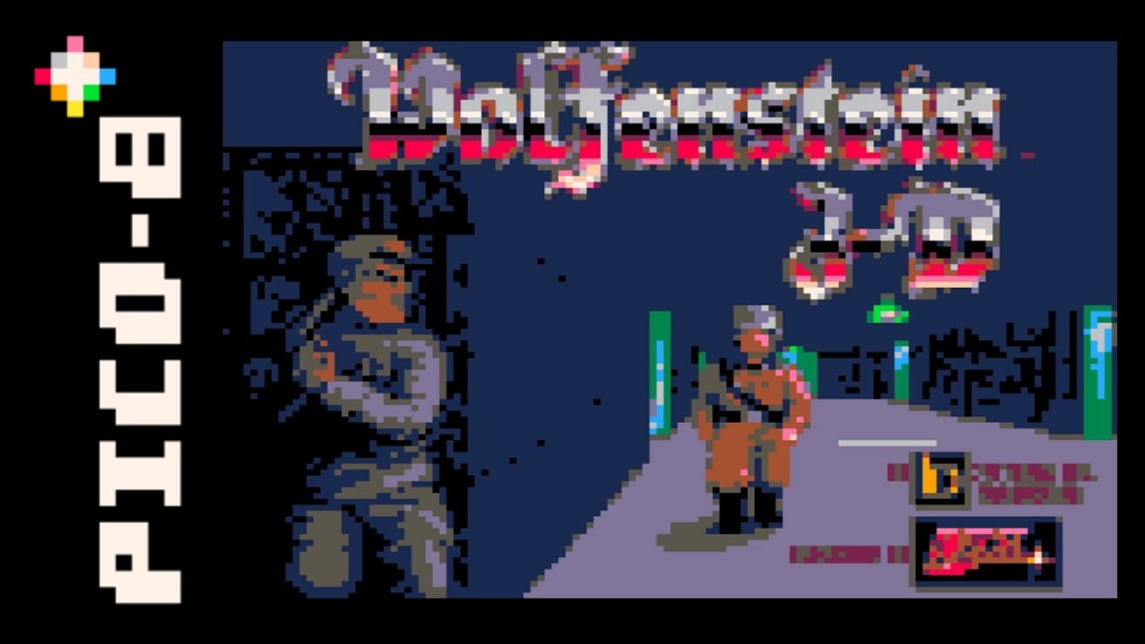 Wolfenstein 3D | PICO-8 | hungrybutterfly | 2017 [ Version 0.2 ] - YouTube