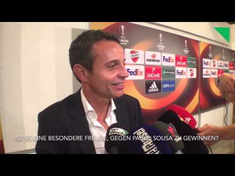 Präsident Bernhard Heusler nach dem Sieg des FC Basel gegen die ACF Fiorentina