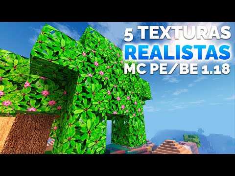 XaelGarcia - Top 5 Texturas REALISTAS para MINECRAFT PE 1.18! Texturas realistas para Minecraft Bedrock 1.18