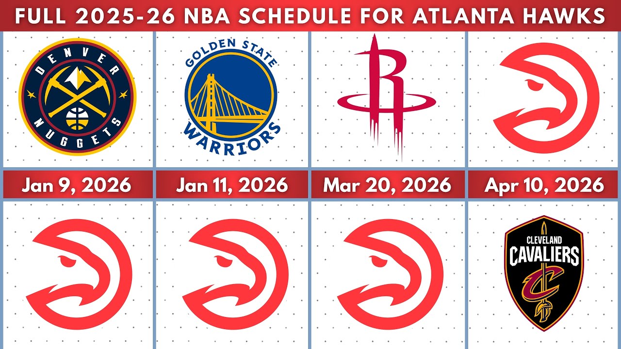 Full 2025-26 NBA Schedule For Atlanta Hawks