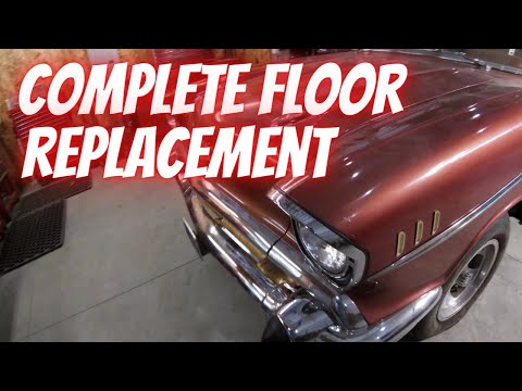 Replacing the floor pans on a 1957 Chevy Bel Air