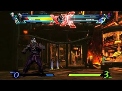 ULTIMATE MARVEL VS. CAPCOM 3 Crossup Punish Raging Demon