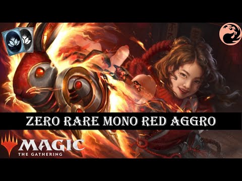 ZERO RARE MONO RED AGGRO | Neon Dynasty Standard | MTG Arena Budget Deck | F2P