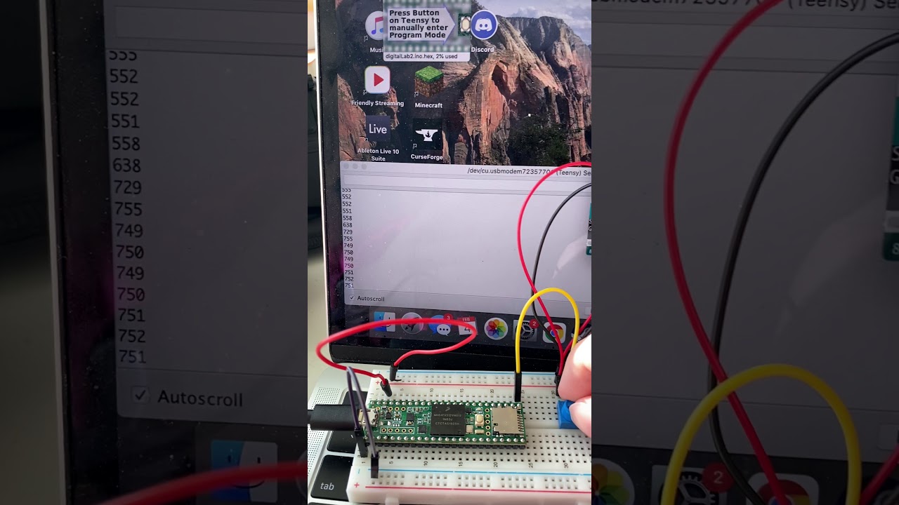 Digital Lab 2 Pot Monitor