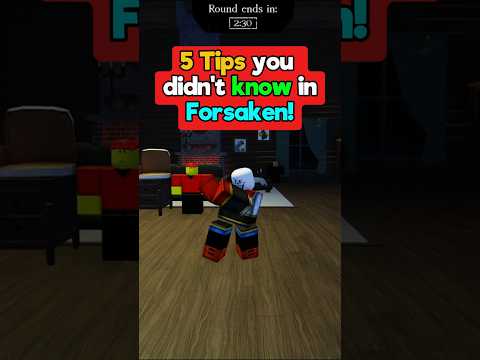 5 Tips and Tricks You Dont Know In FORSAKEN!  #forsaken #roblox