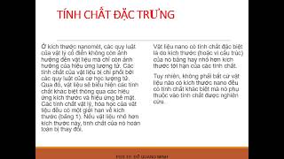 Bài 1 Hóa Học Nano - Gioi thieu chung HCMUT - GS Đỗ Quang Minh
