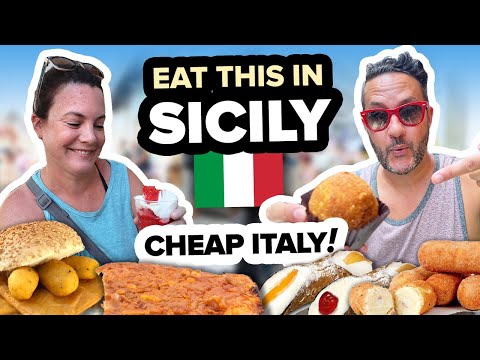 $20 Sicilian Street Food Tour in PALERMO Italy 🤤 OMG! The Best Food to Eat in Sicily