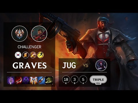 Graves Jungle vs Elise - KR Challenger Patch 10.11