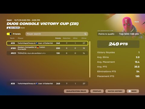 How We Qualified To The ZB Console Cash Cup