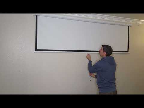 Retractable Projector Screen Install How To Install A Projector Screen