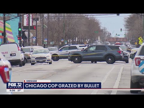 Chicago police officer shot and wounded outside police station