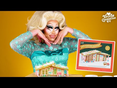 Trixie Builds A Mid-Century Modern Gingerbread House!