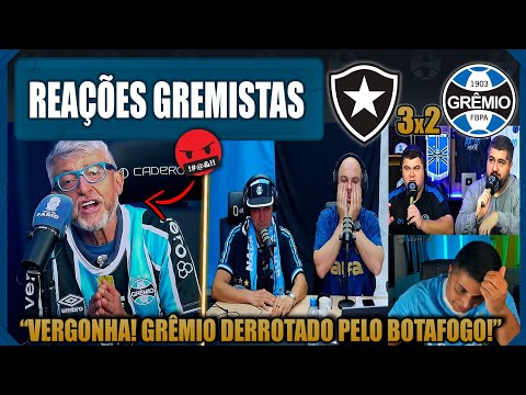 REAÇÕES GREMISTAS - BOTAFOGO 3x2 GRÊMIO - BRASILEIRÃO 2025 - VAMOS RIR DO GRÊMIO!