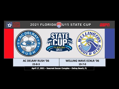 Wellington Wave 2006 ECNLR vs AC Delray Rush '06 - 2021 Florida State Cup Rd 2 -  Veo Cam - 4/29/21