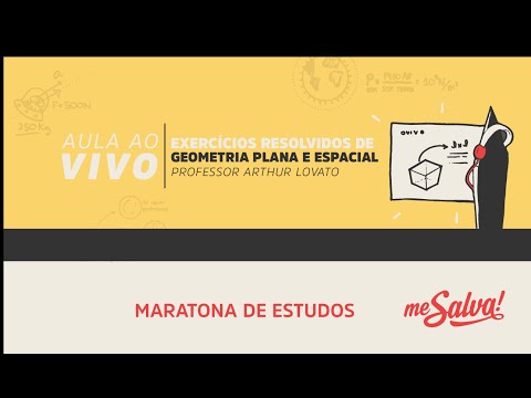 [AO VIVO - 16h] Me Salva! - Exercícios de Matemática: Geometria Plana e Espacial!
