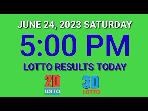 5pm Lotto Result Today PCSO June 24, 2023 Saturday ez2 swertres 2d 3d